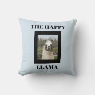THE HAPPY LLAMA THROW PILLOW