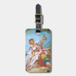 The Happy Lovers Personalized Luggage Tag