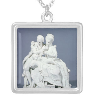 The Happy Parents, Meissen, c.1770 Silver Plated Necklace