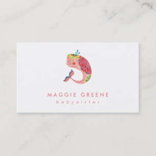 The Happy Pink Whale Business Card