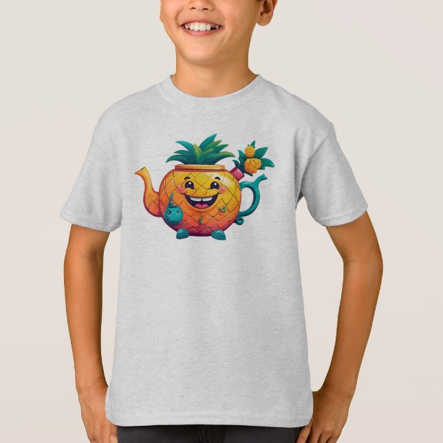 The Happy & Prosperous Pineapple Teapot T-Shirt (Front)