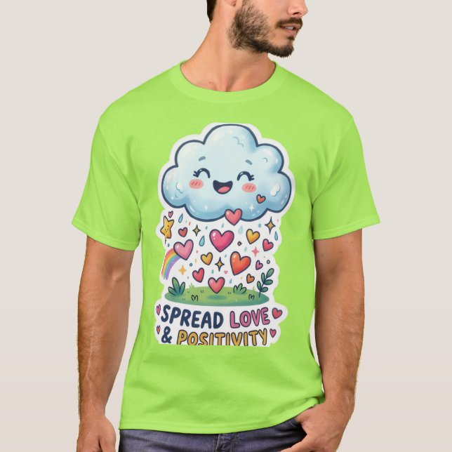 The Happy Rain Cloud StickerT-Shirt T-Shirt (Front)