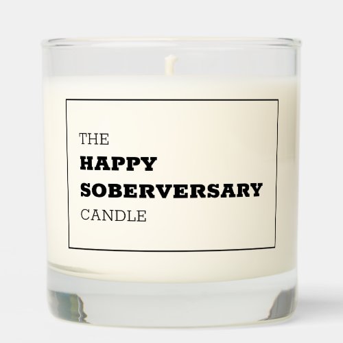The Happy Soberversary Scented Candle
