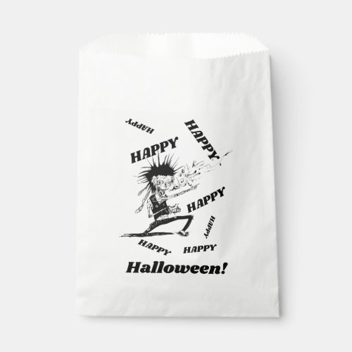 The Happy Zombie Halloween Favor Bags