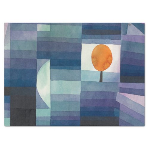 The Harbinger of Autumn by Paul Klee Tissue Paper