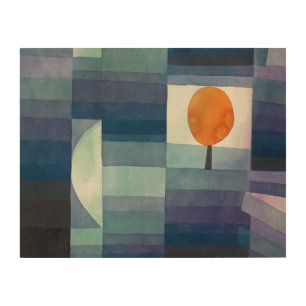 The Harbinger of Autumn by Paul Klee Wood Wall Art