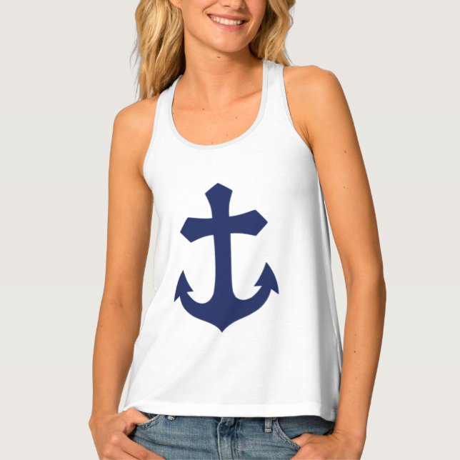 The Harbor Anchor Racerback Tank (Front)