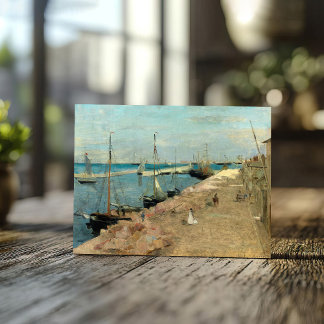 The Harbor at Cherbourg | Berthe Morisot Postcard