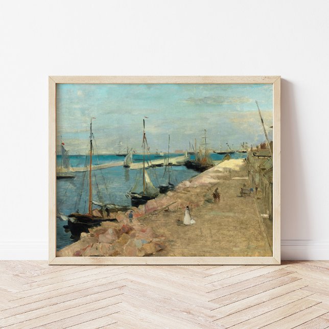 The Harbor at Cherbourg | Berthe Morisot Poster (Creator Uploaded)