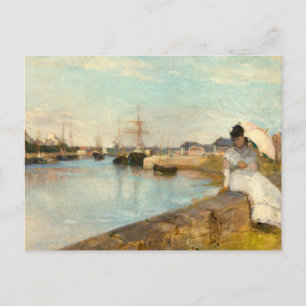 The Harbor at Lorient by Berthe Morisot Postcard