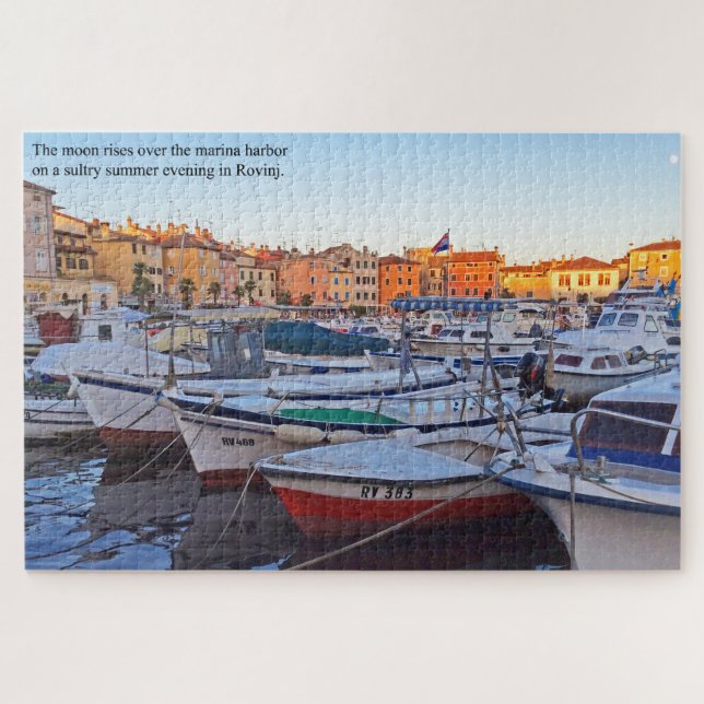 The Harbor at Rovinj Croatia Large Jigsaw Puzzle (Horizontal)