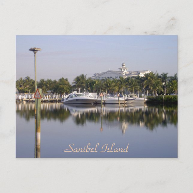 The harbor at Sanibel Island, Florida Postcard (Front)