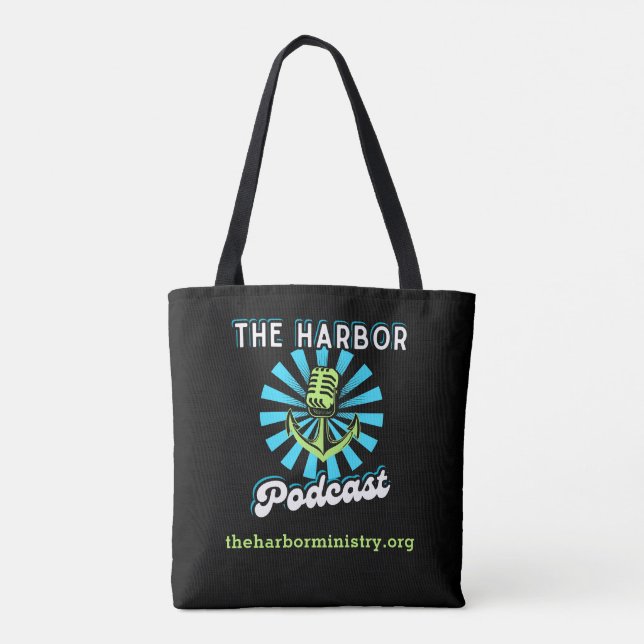The Harbor Podcast Allover Tote (Back)