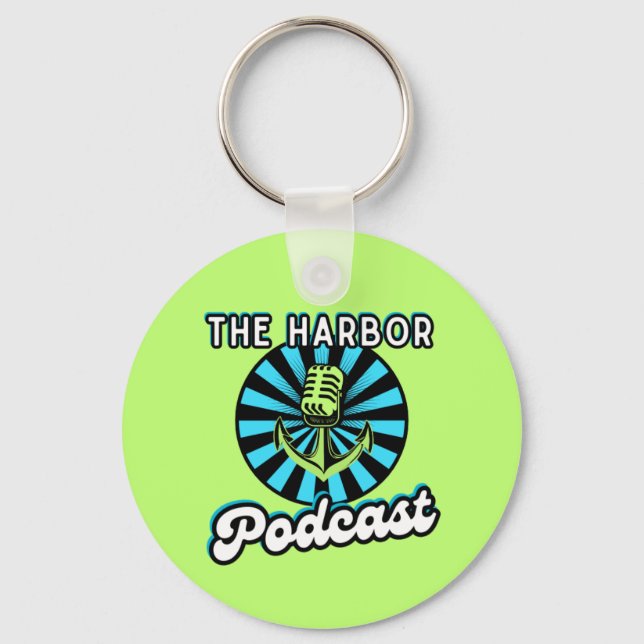 The Harbor Podcast QR Code Keychain (Front)