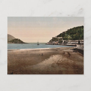The harbor, San Sebastian, Spain vintage Photochro Postcard