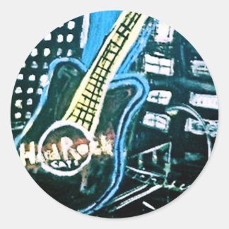 THE HARD ROCK CLASSIC ROUND STICKER