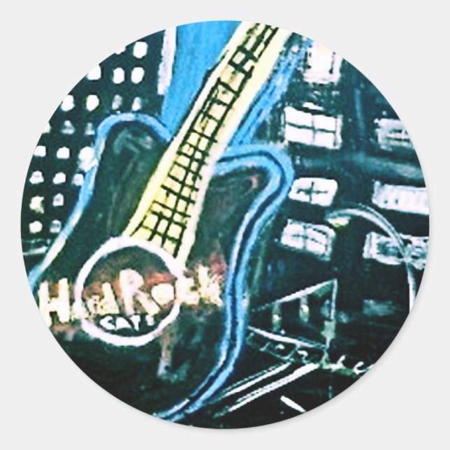 THE HARD ROCK CLASSIC ROUND STICKER (Front)