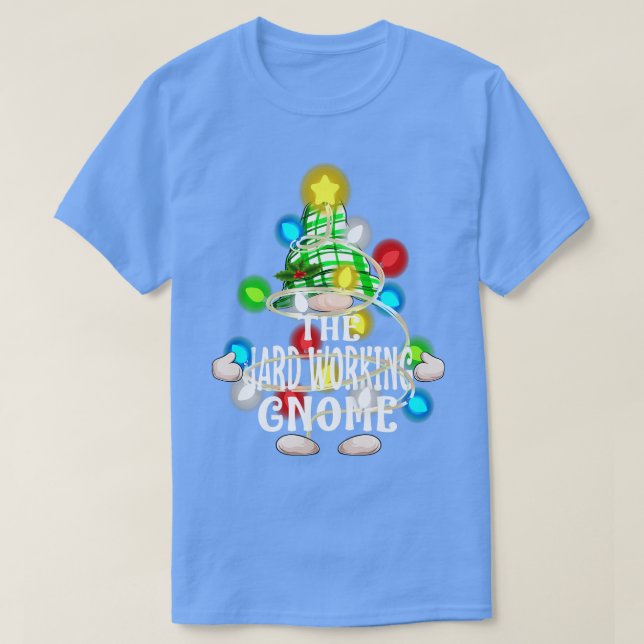 The Hard Working Gnome Christmas Matching Family S T-Shirt (Design Front)
