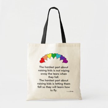 The Hardest Part About Raising Kids Tote Bag by abadu44 at Zazzle