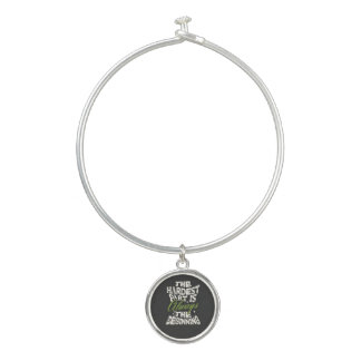 The Hardest Part Is Always the Beginning Bangle Bracelet