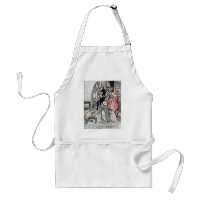 The Hare and the Tortoise Adult Apron (Front)