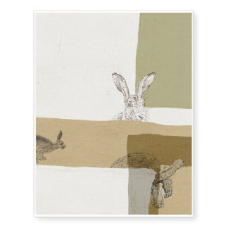 The Hare and the Tortoise An Aesop's Fable Temporary Tattoos