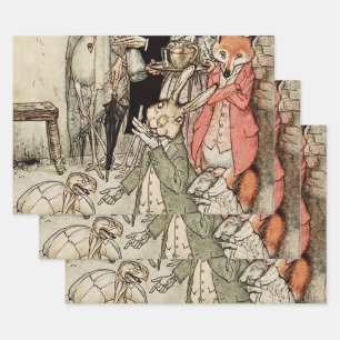 “The Hare and the Tortoise” by Arthur Rackham Wrapping Paper Sheets
