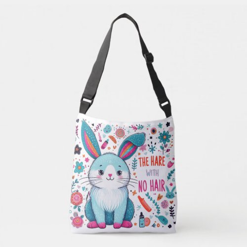 The hare with no hair crossbody bag