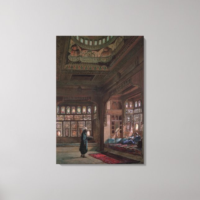 The Harem of Sheikh Sadat, Cairo, 1870 Canvas Print (Front)