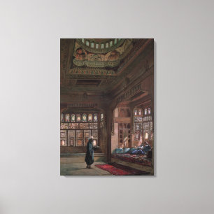 The Harem of Sheikh Sadat, Cairo, 1870 Canvas Print