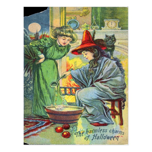 The Harmless Charms Of Halloween Postcard