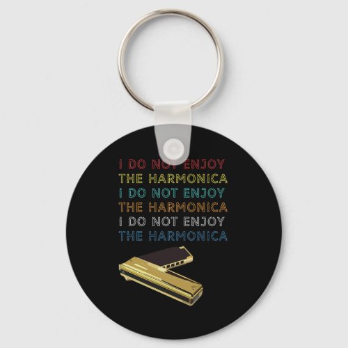 The Harmonica Instrument Blues Music Band Gift Keychain