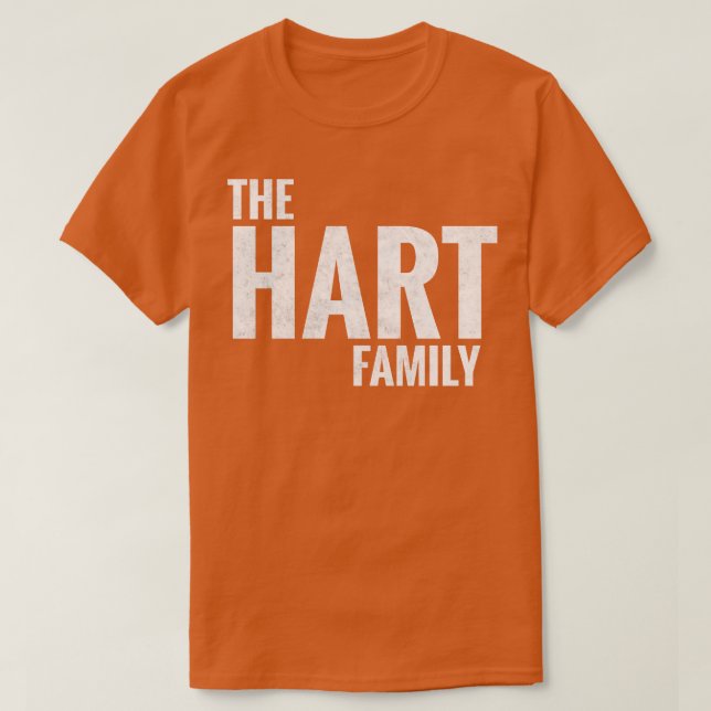 The Hart Family Hart Surname Hart Last name 1 T-Shirt (Design Front)