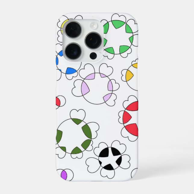 The hart round rounds iPhone cases  (Back)