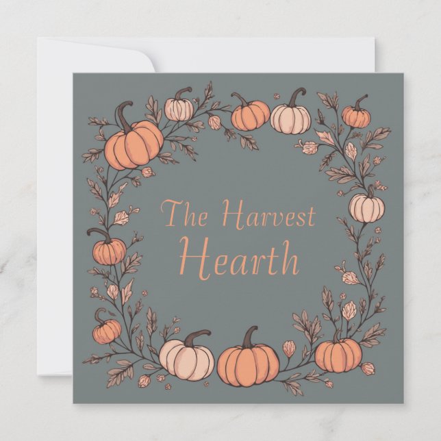 The Harvest Hearth Invitation (Front)