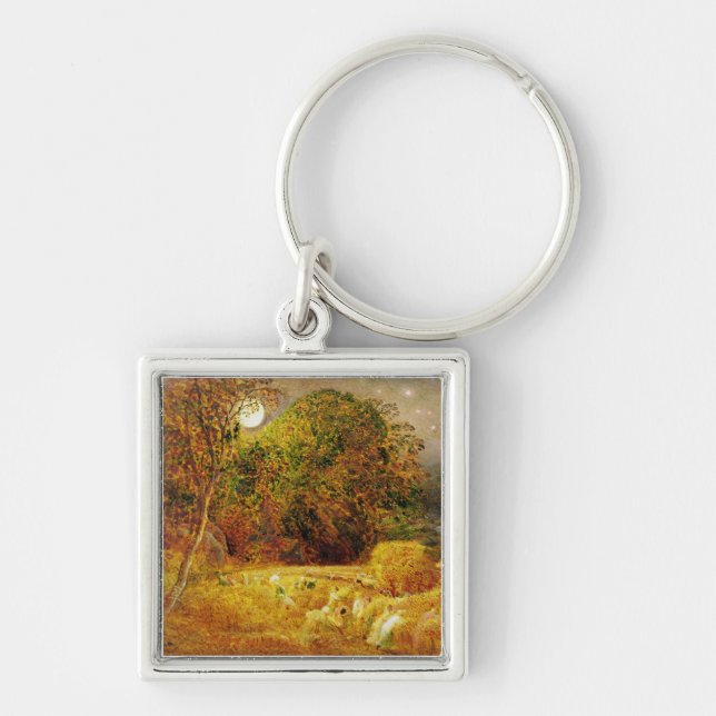 The Harvest Moon, 1833 (oil on paper laid on panel Keychain (Front)