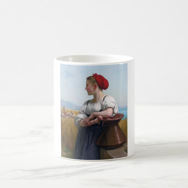 The Harvester, Bouguereau Coffee Mug (Center)