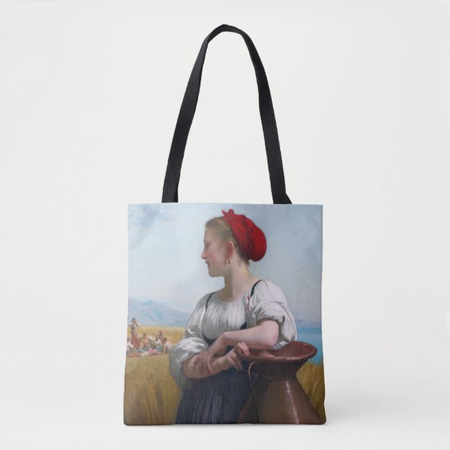 The Harvester, Bouguereau Tote Bag (Front)