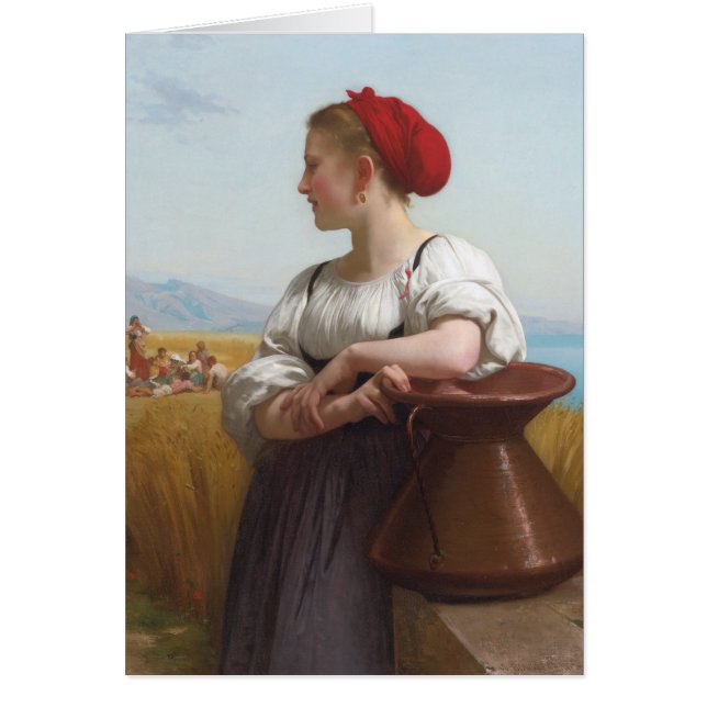 The Harvester by Bouguereau Cards (Front)