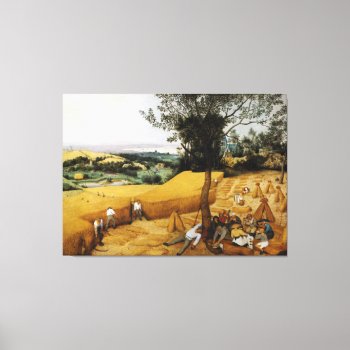 The Harvesters By Pieter Bruegel The Elder 1565 Canvas Print by TheArts at Zazzle