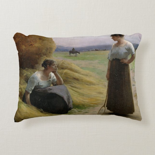 The Harvesters Decorative Pillow (Front)
