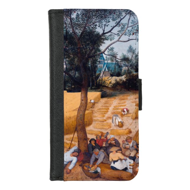 The Harvesters, Pieter Bruegel iPhone Wallet Case (Front)