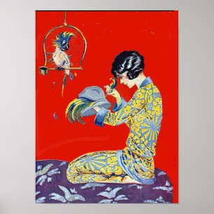 The hat vintage poster