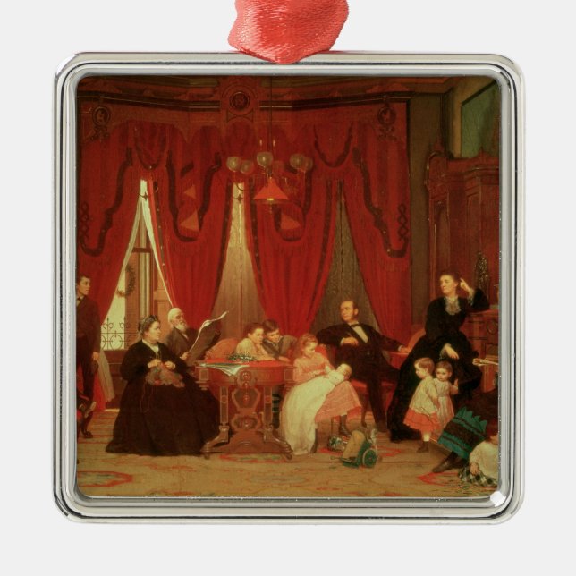 The Hatch Family, 1870-71 Metal Ornament (Front)
