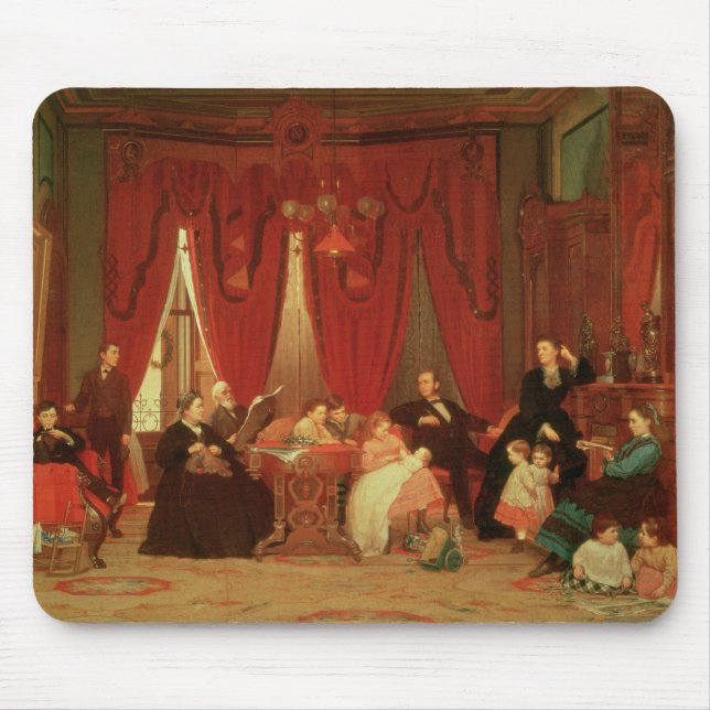 The Hatch Family, 1870-71 Mouse Pad (Front)