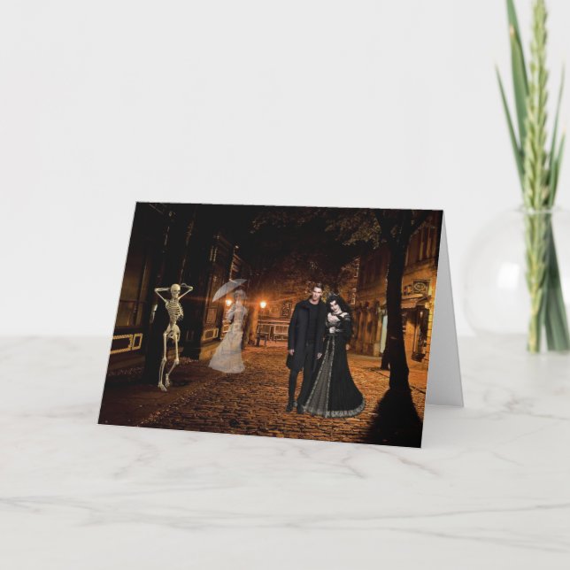 The Haunted Alley Halloween Card (Front)