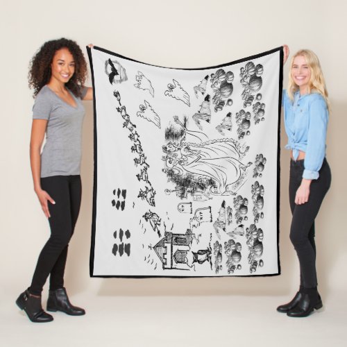 The Haunted Ceremony_ Fleece Blanket