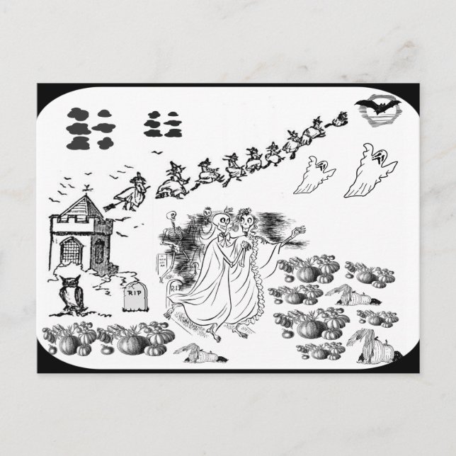 The Haunted Ceremony - Holiday Postcard (Front)