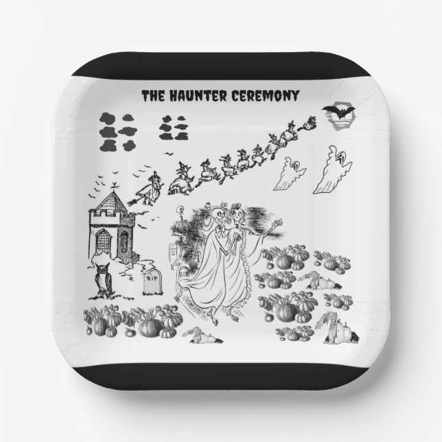 The Haunted Ceremony - Paper Plates (Front)