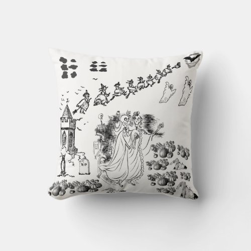 The Haunted Ceremony _ Throw Pillow